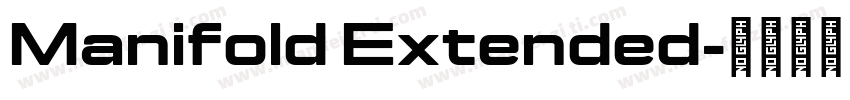 Manifold Extended字体转换